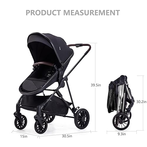Miniatura 4 de Infant Newborn Baby Stroller - 2 in 1 Pram Stroller with Reversible Seat, for 0-36 Months Babies