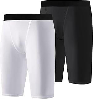 2 Pack Compression Shorts for Boys,Youth Athletic Undershort,Sport Base Layer for Basketball Running Baseball