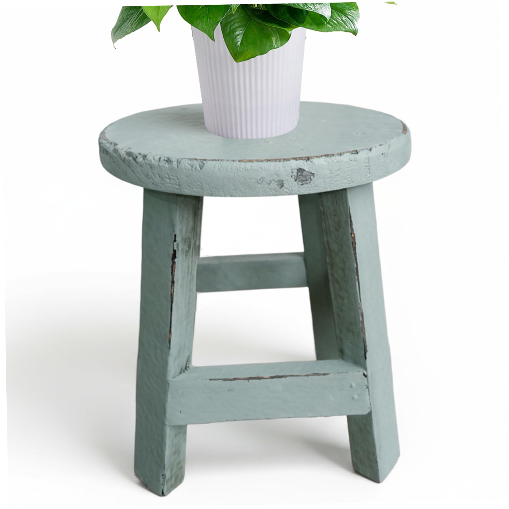 Tabouret robuste pour plantes support rond bois haut de gamme