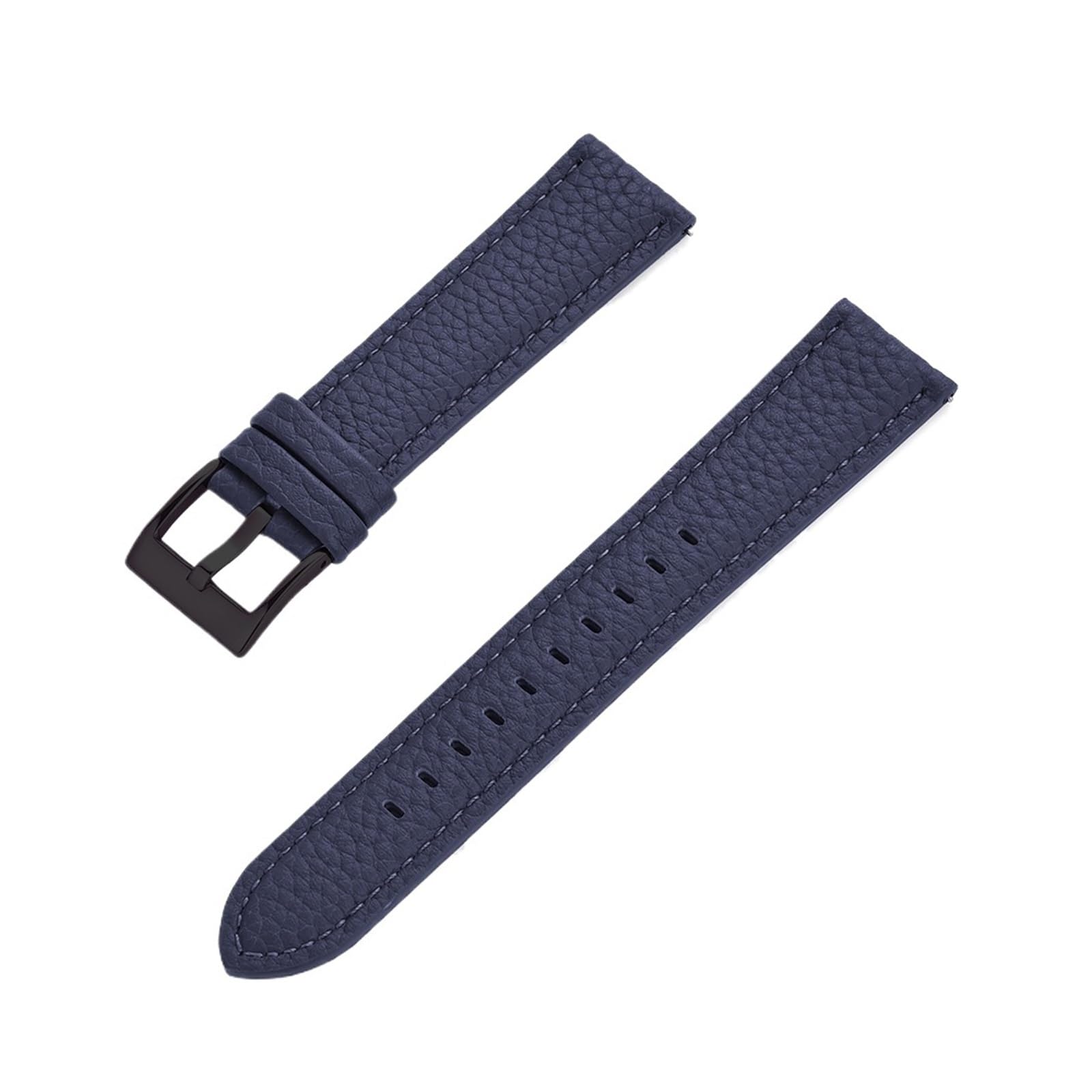 Genérico NASUNJIA Correa De Reloj De Cuero Suave Con Patrón De Lichi, Liberación Rápida, 20 Mm, 22 Mm, Correas De Muñeca Duraderas, Correas De Reloj De Repuesto, Pulsera