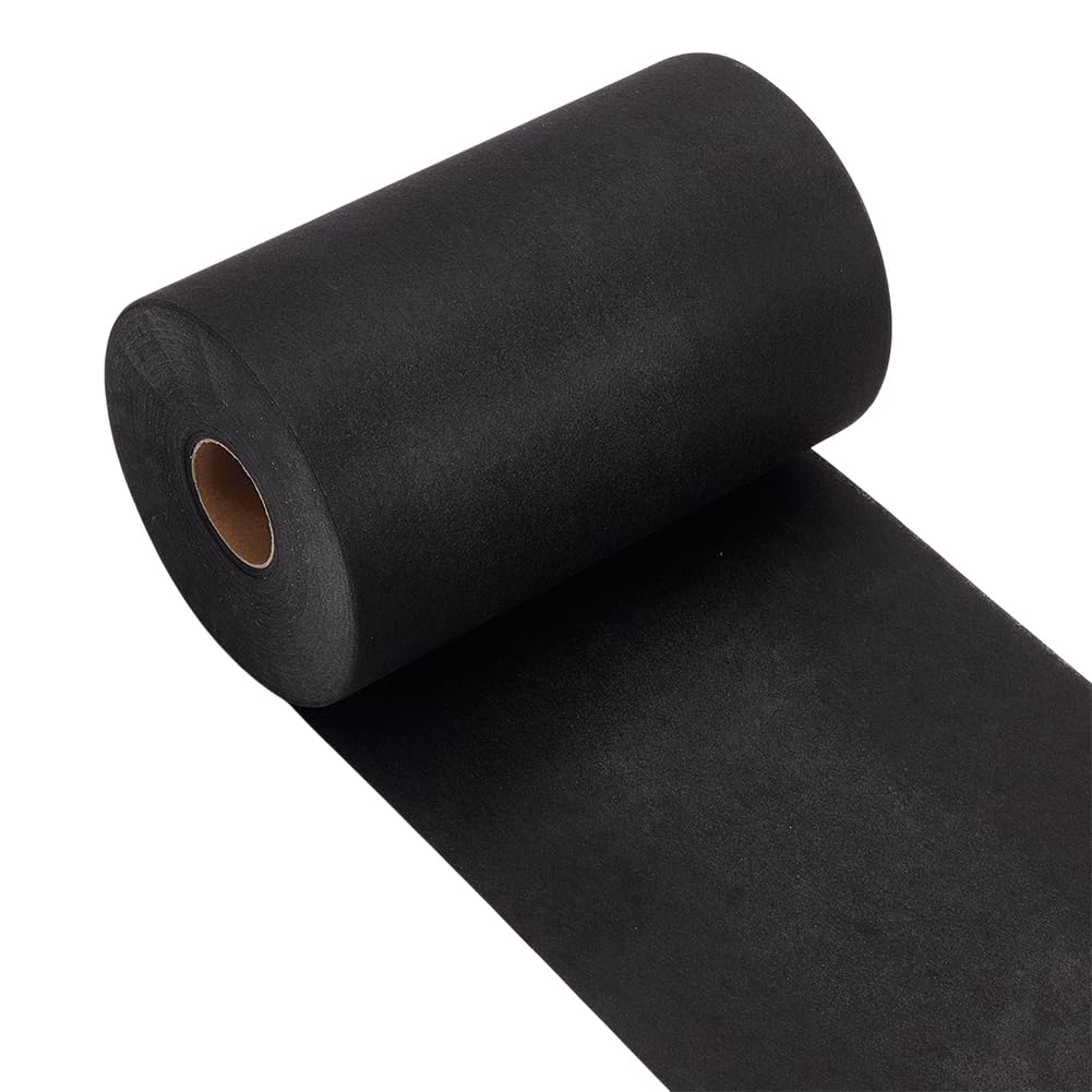 Support de broderie noir OLYCRAFT stabilisateur machine évidé souple rouleau 20cm