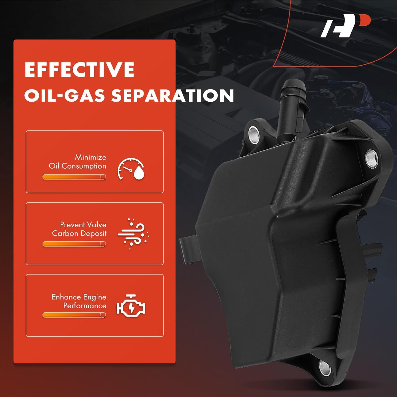 A-Premium Engine Crankcase Vent Valve Oil Separator Compatible with Mercedes-Benz C230 2006-2007, C280 2006-2007, C300, C350, E350, GLK350, ML350, ML450, SLK280, SLK300, SLK350, CLK350, R350, S400