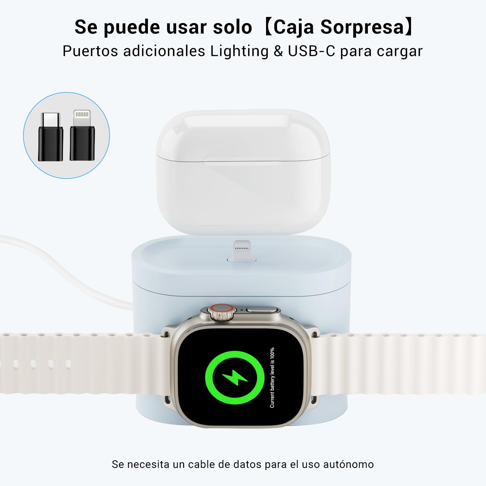 COLSUR Stacja ładująca 3 w 1 do Apple Watch iPhone Airpods, 15 W, szybka bezprzewodowa ładowarka do iPhone 17/16/15/14/13, lampka nocna z funkcją ładowania, budzik ze stacją ładującą, akcesoria do