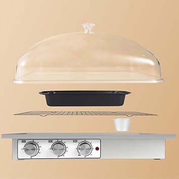 Dough Proofer with Heater, Bread Fermentation Machine,Bread Proofing Box,Sourdough Bread Making Tools Kit, Low-Temperature Heating for Making Bread (M)