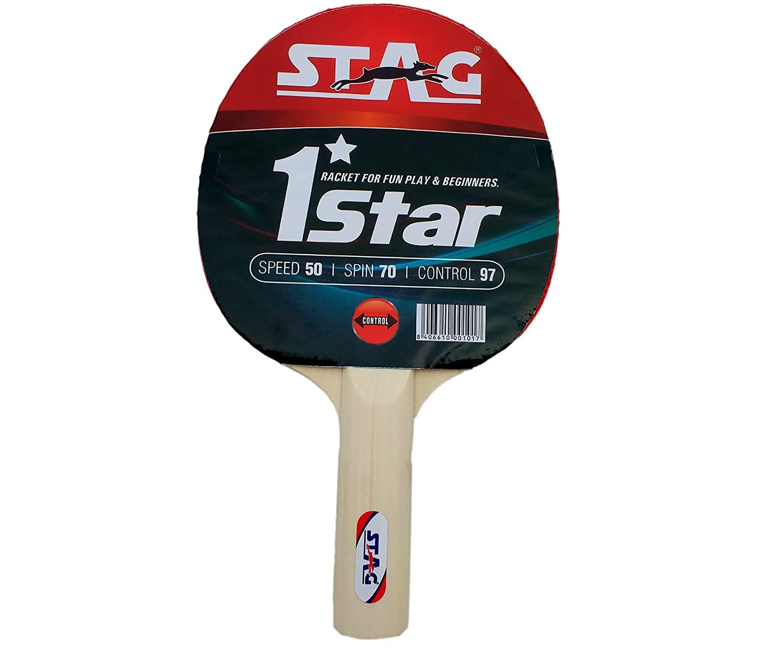 STAG Table Tennis (T.T) Racket| Premium Ittf Approved Rubber| Beginner-Intermediate Series T.T Racquet| Pro Custom Designed Comfortable Grip Paddle (Multicolor) (B09XKT97RK) Amazon Price History, Amazon Price Tracker