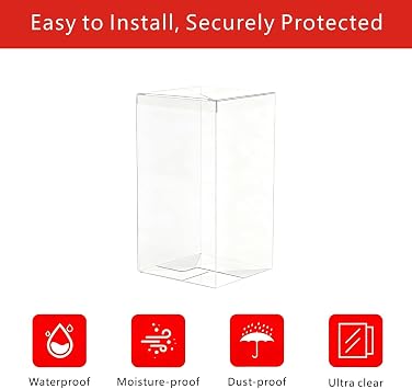 Booster Bundle Case, Foldable Clear Plastic Booster Bundle Protector Display Box, Ascended Heroes Booster Bundle Protector for Trading Card Storage (10PCS)