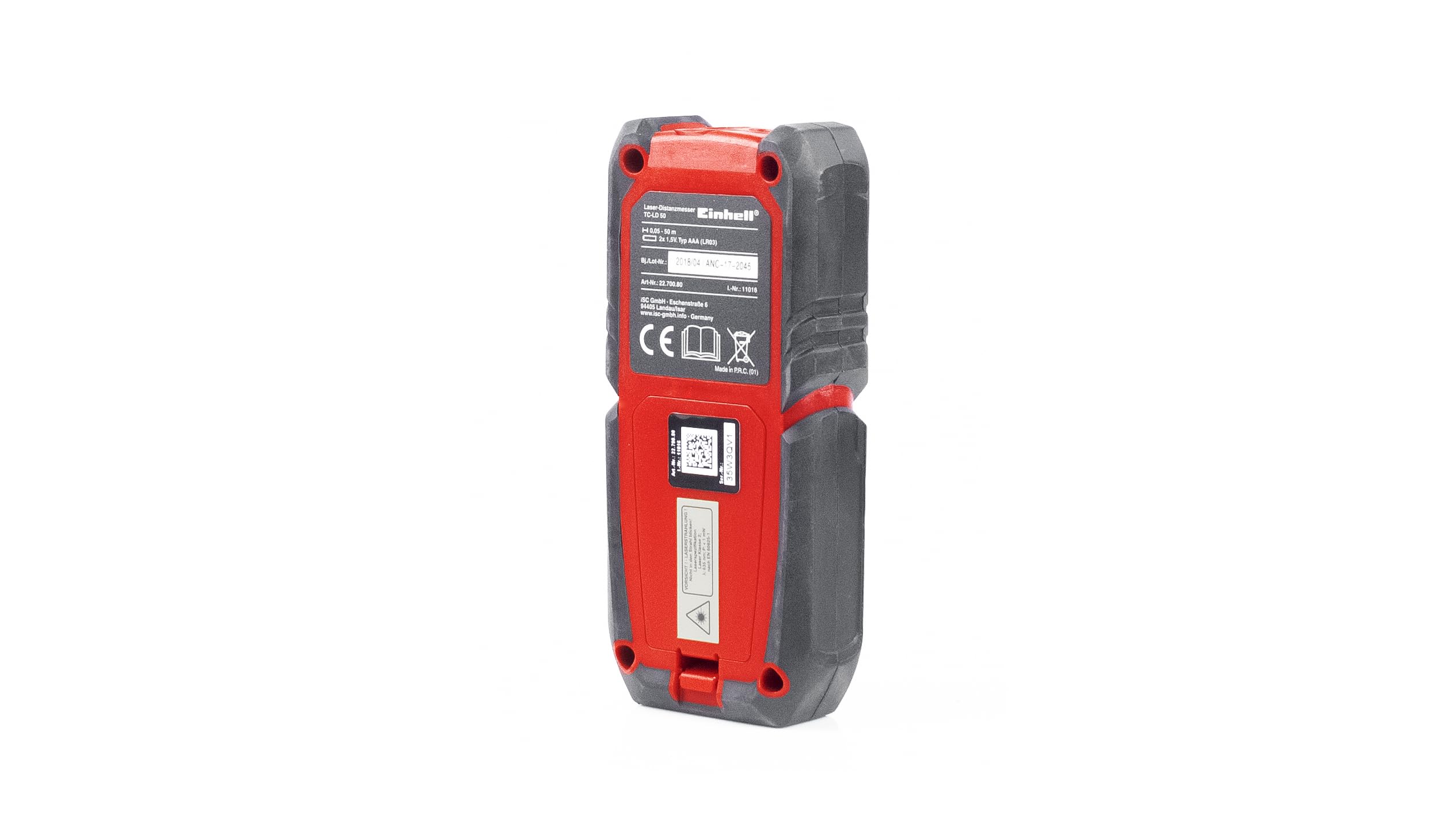 Einhell TC-LD 50 Misuratore Laser (campo misurazione 0.05 m - 50 m, precisione +/- 2 mm/m, classe II, diodo 635)