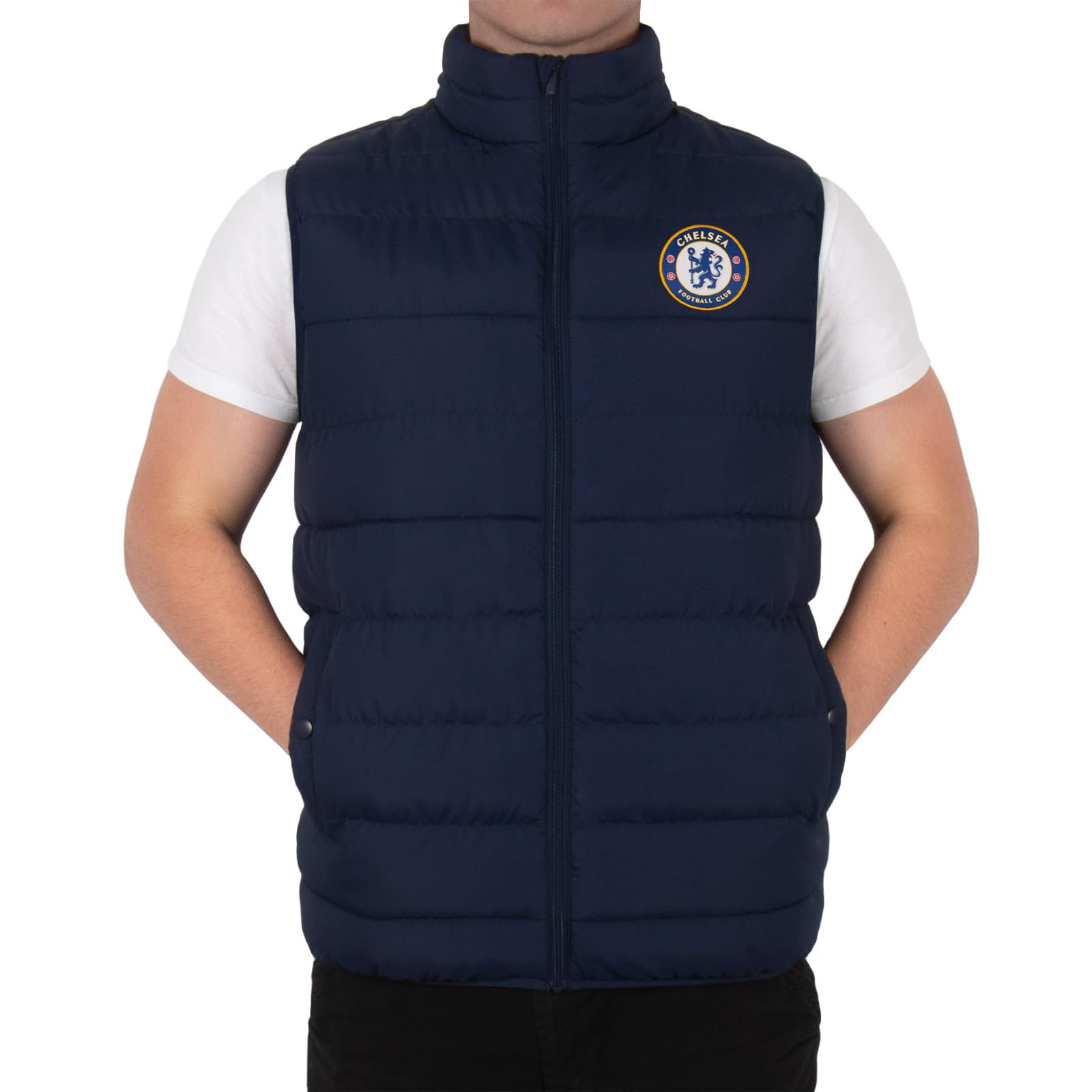 Chelsea FC Men's Padded Gilet Body Warmer - Blue - 3XL