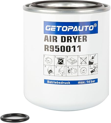 Filtro de cartucho de secadora R950011 compatible con WABCO System Saver 1000 y 1200 reemplaza WA109994 R109994 109994