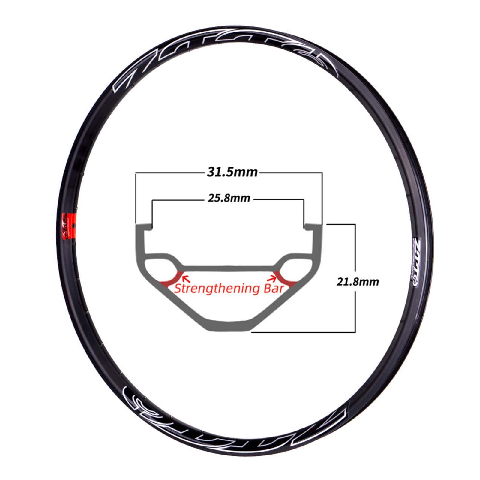 Juego de Ruedas para Bicicleta de montaña, llanta Ancha de 26/27,5/29 Pulgadas, Juego de Ruedas para Bicicleta de montaña, Ruedas Delanteras y traseras con buje de 6 trinquetes, Juego de Ruedas para