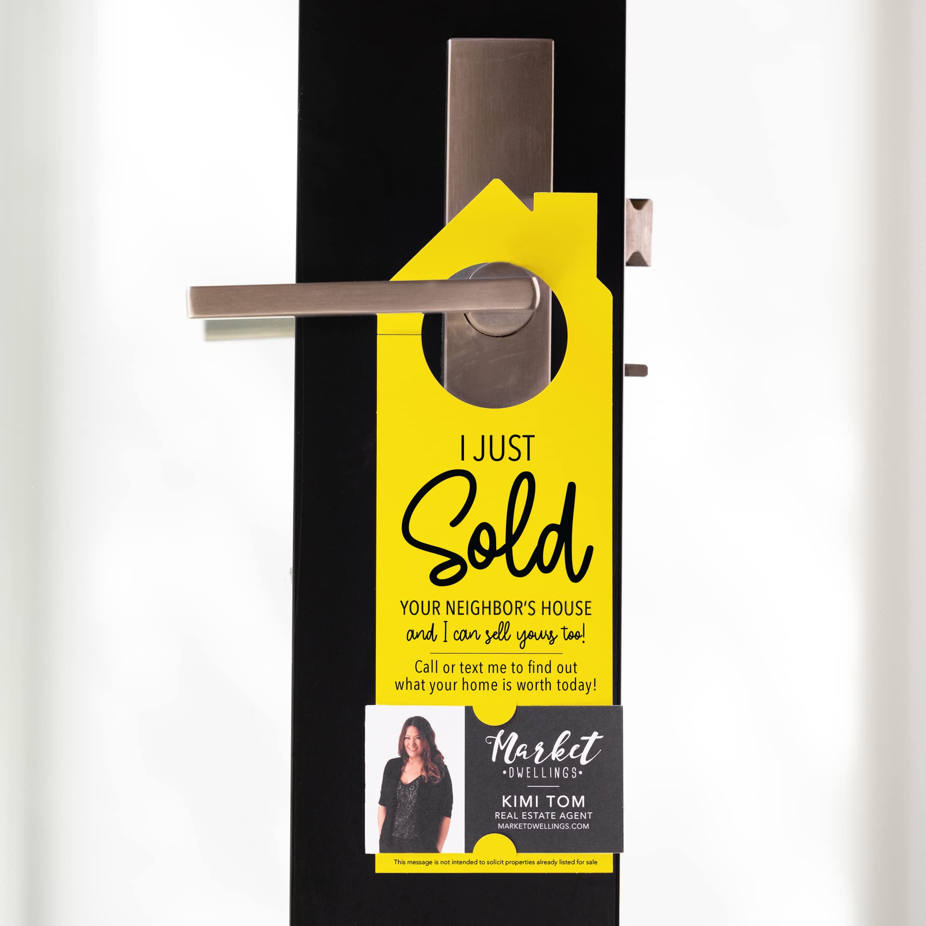 "I Just Sold Your Neighbor's House" | Real Estate Door Hanger | 3-DH002