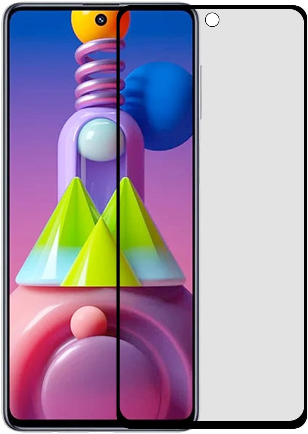 Pinaaki Enterprises Tempered Glass Screen Protector For Samsung Galaxy M51 I Samsung Galaxy M51 Tempered Glass, Pack of 1
