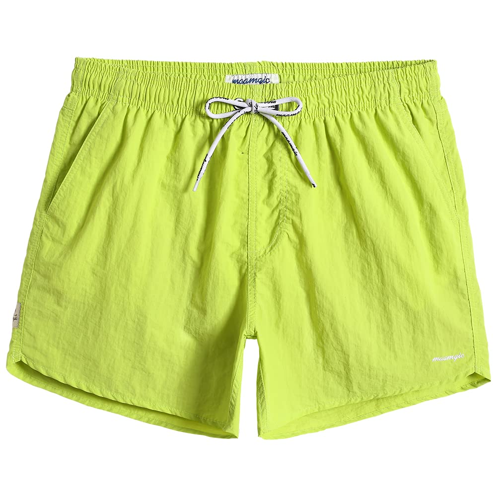 maamgic Mens Swim Trunks 5" with Mesh Lining Quick Dry Bathing Suits for Men Swim Shorts Swimwear