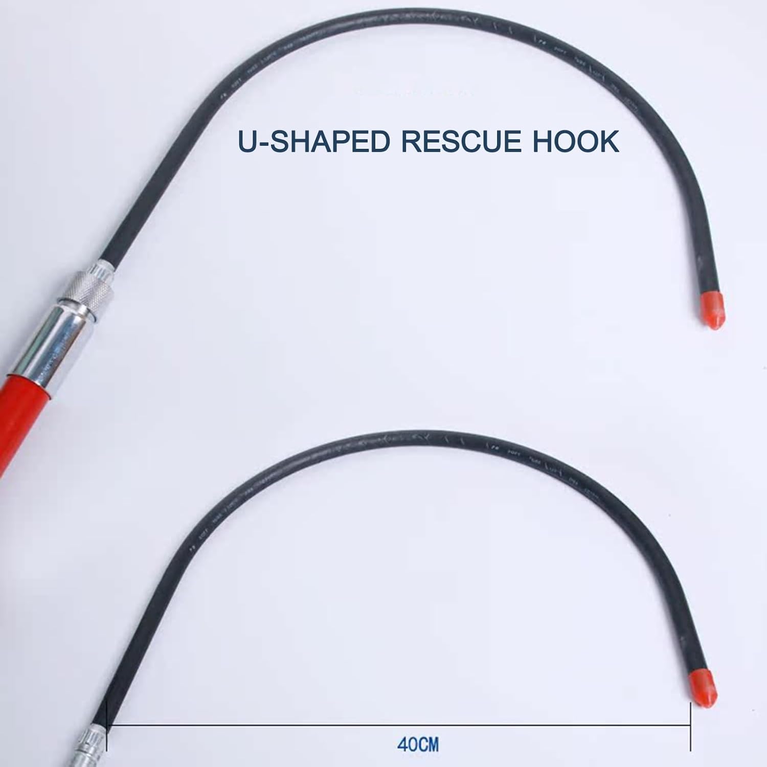 Insulated Rescue Pole Body Rescue Hook, Anti-electrocution Rescue Hook, High Voltage Insulated Retractable, Openings for Electricians, Lineman(Green,2m/6.5ft)