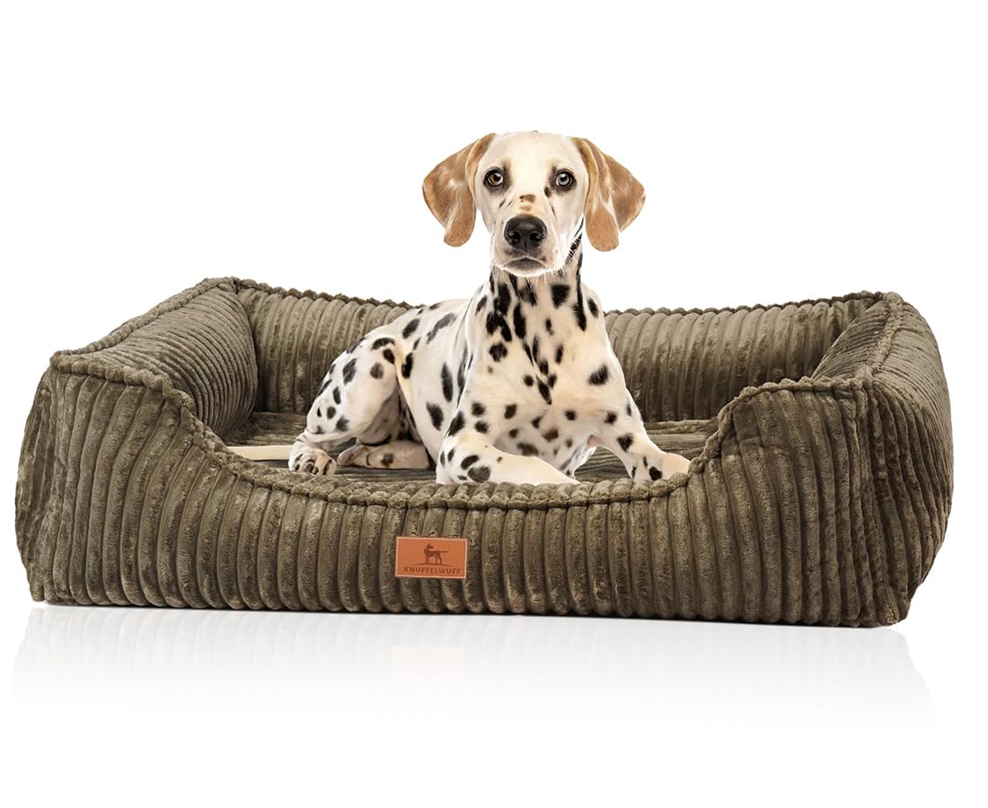 Knuffelwuff Cama ortopédica para perros Sedona XL, 105 x 75 cm, funda extraíble, lavable, para perros grandes, medianos y pequeños