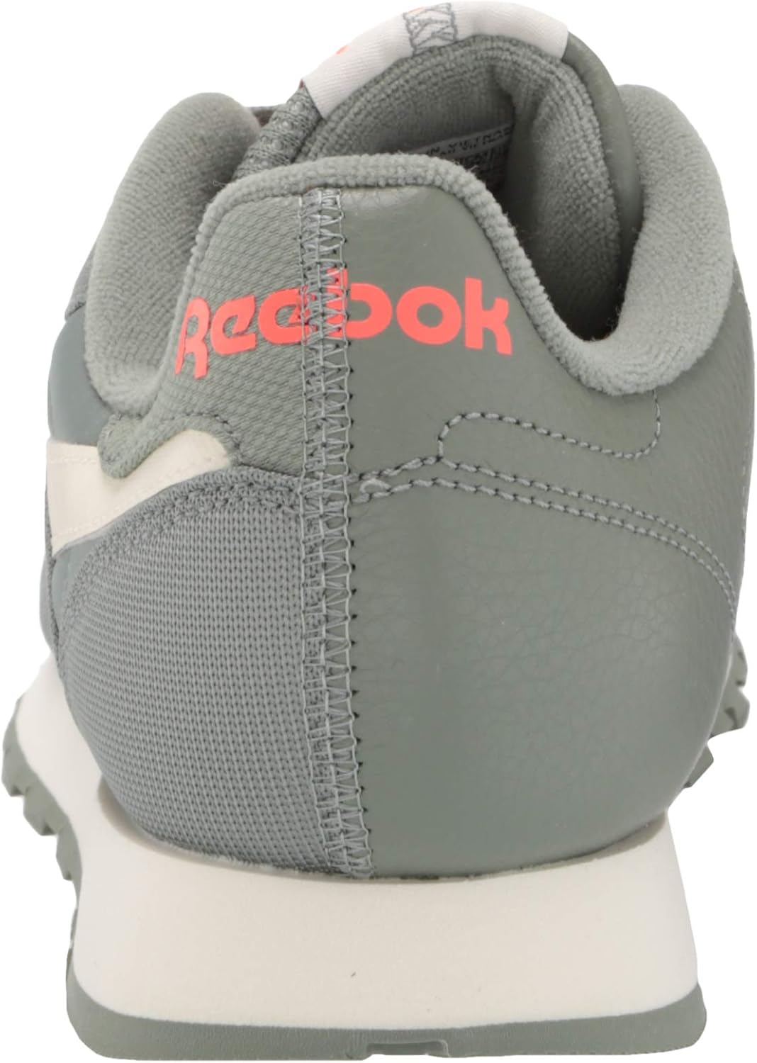 Reebok Men's Classic Leather Sneakers Harmony Green/Classic White/Orange Flare 10.5 Women/9 Men
