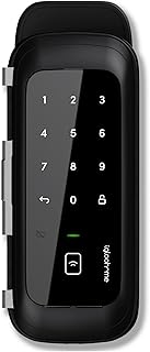 Igloohome Keyless Entry Smart Glass Door Lock - Electronic Keypad, Instant Remote Access via Bluetooth/Code/App/Key, No WiFi Required - Home, Office, Airbnb, Wine Room, and More… (One Year Warranty)