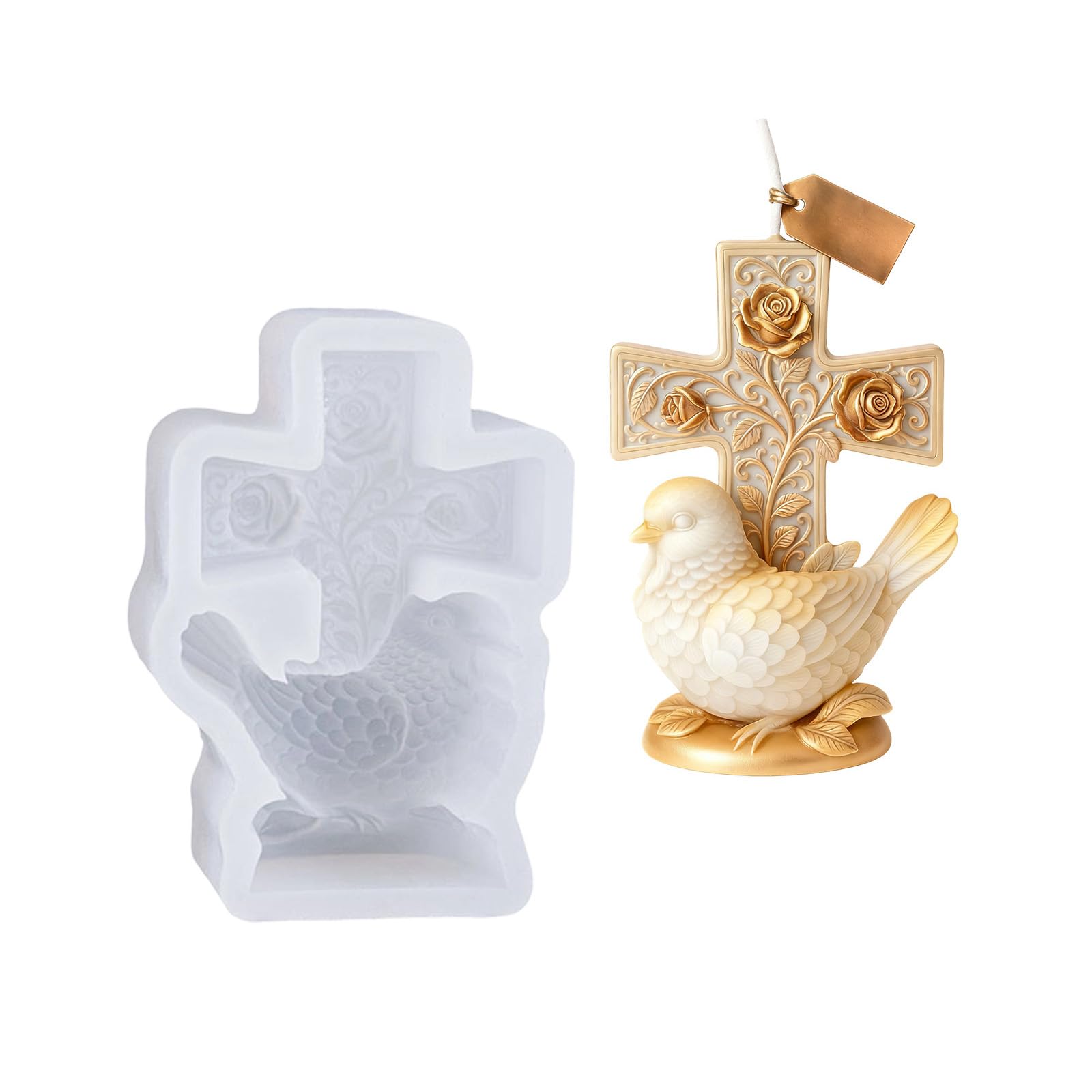 Veltros Silicone Mold for Doves Crafting in Projects with Effortless Demolding Silicone Craft