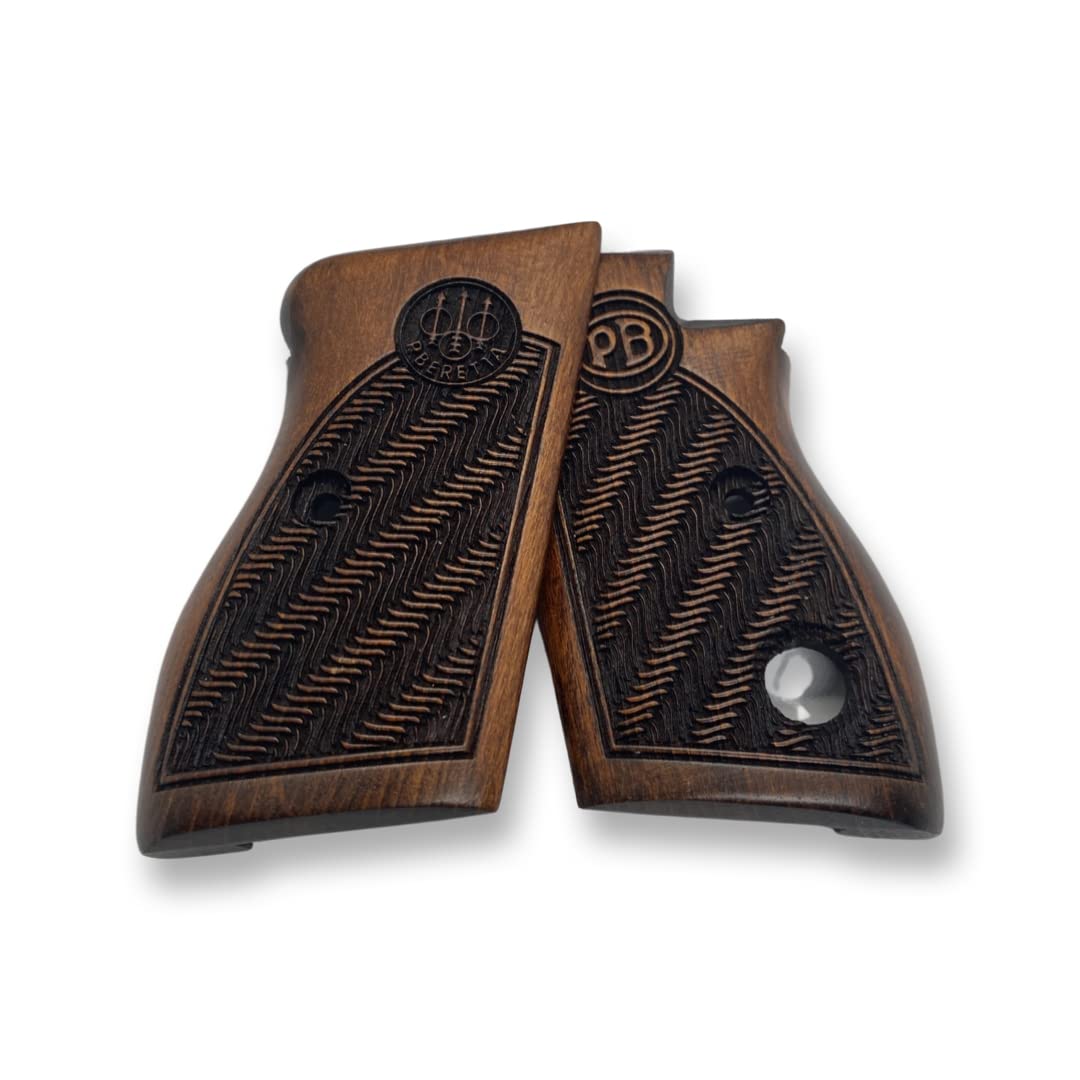 MANOPOLE ZIB Beretta 70 70S 71 Impugnatura a pistola realizzata a mano in legno di noce Ars.04