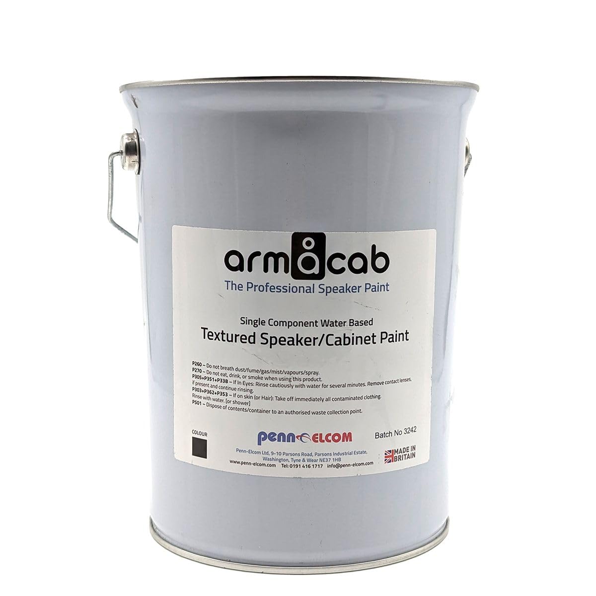 PENN ELCOM Armacab Black Textured Speaker/Cabinet Paint - 5 Litres