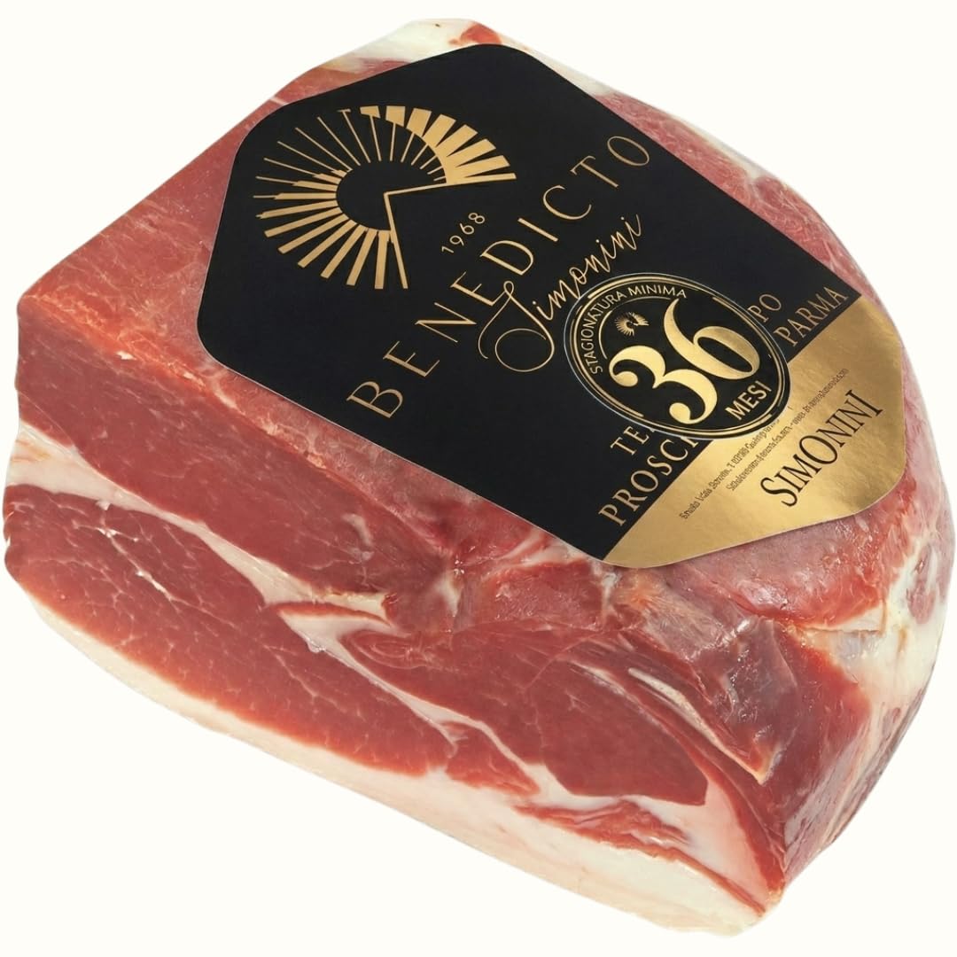 Prosciutto di Parma DOP, Stagionatura 36 Mesi, Trancio "Cuore" Disossato, Confezionato Sottovuoto, Lunga Stagionatura - Selected by PARMAshop (Peso 2,3 Kg)