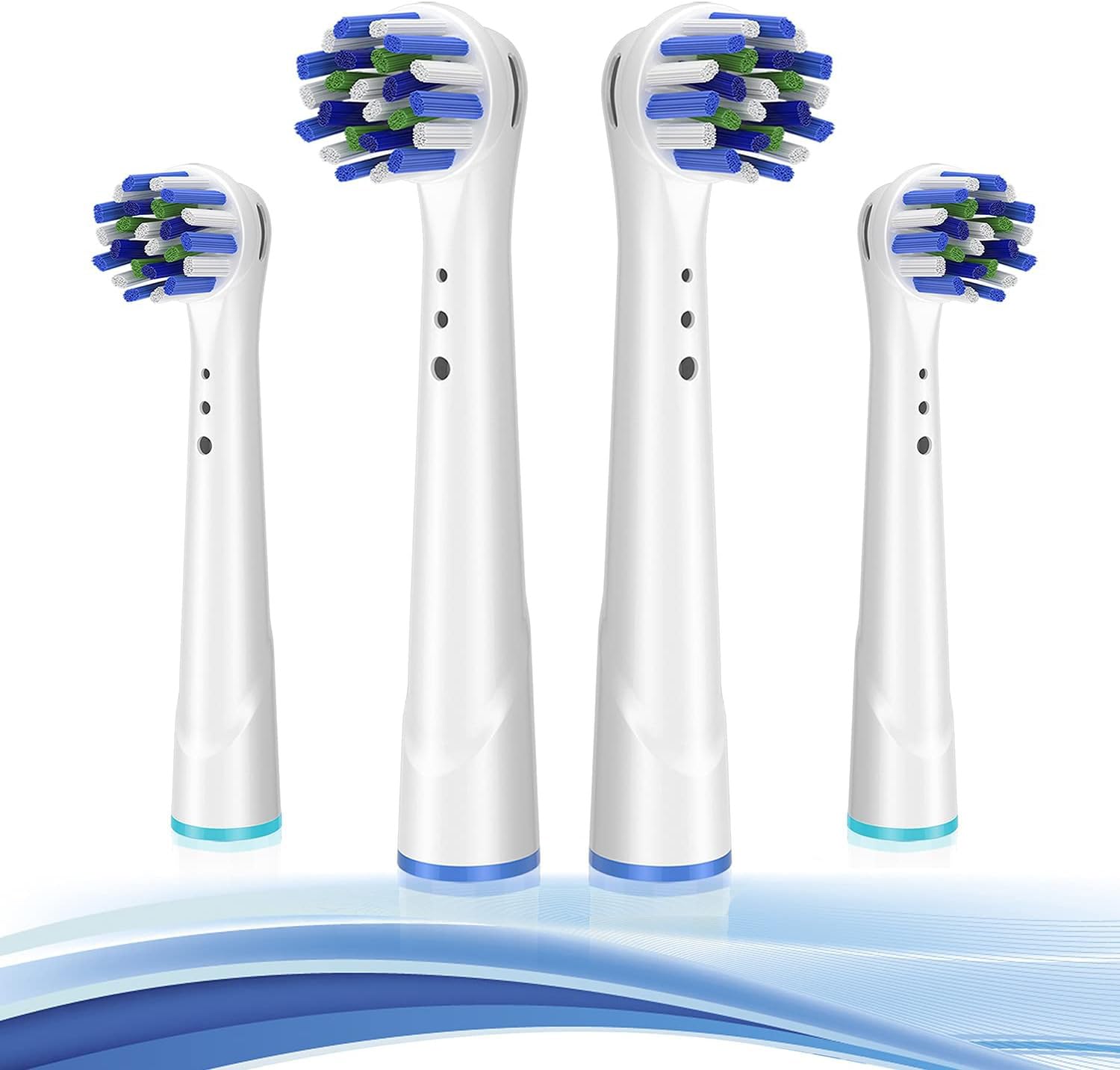 Replacement Toothbrush Heads for Oral B Braun, 4 Pack Professional Electric Toothbrush Heads, Vitality Precision Clean Brush Heads Refill Compatible with Oral-B 7000/Pro 1000/9600/5000/3000/8000