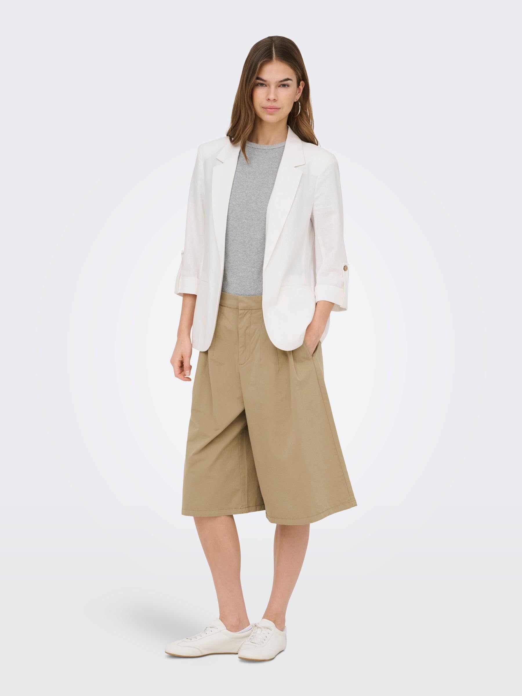 Onlgoa 3/4 Unline Linen Bl Blazer CC TLR, Ballerino di Nuvola, 40