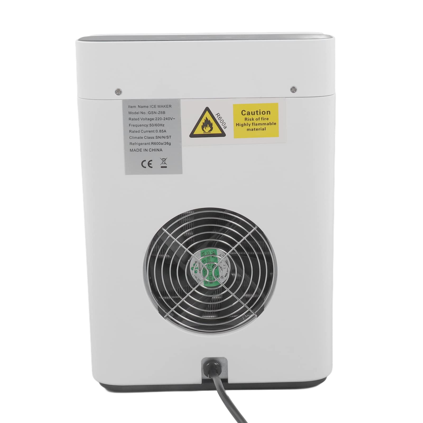 Fabricante de Hielo Portátil, Máquina de Fabricante de Hielo de Encimera 1.5L Tanque de Agua, Fabricante de Hielo de bajo Ruido para el Hogar, Oficina, Fiesta