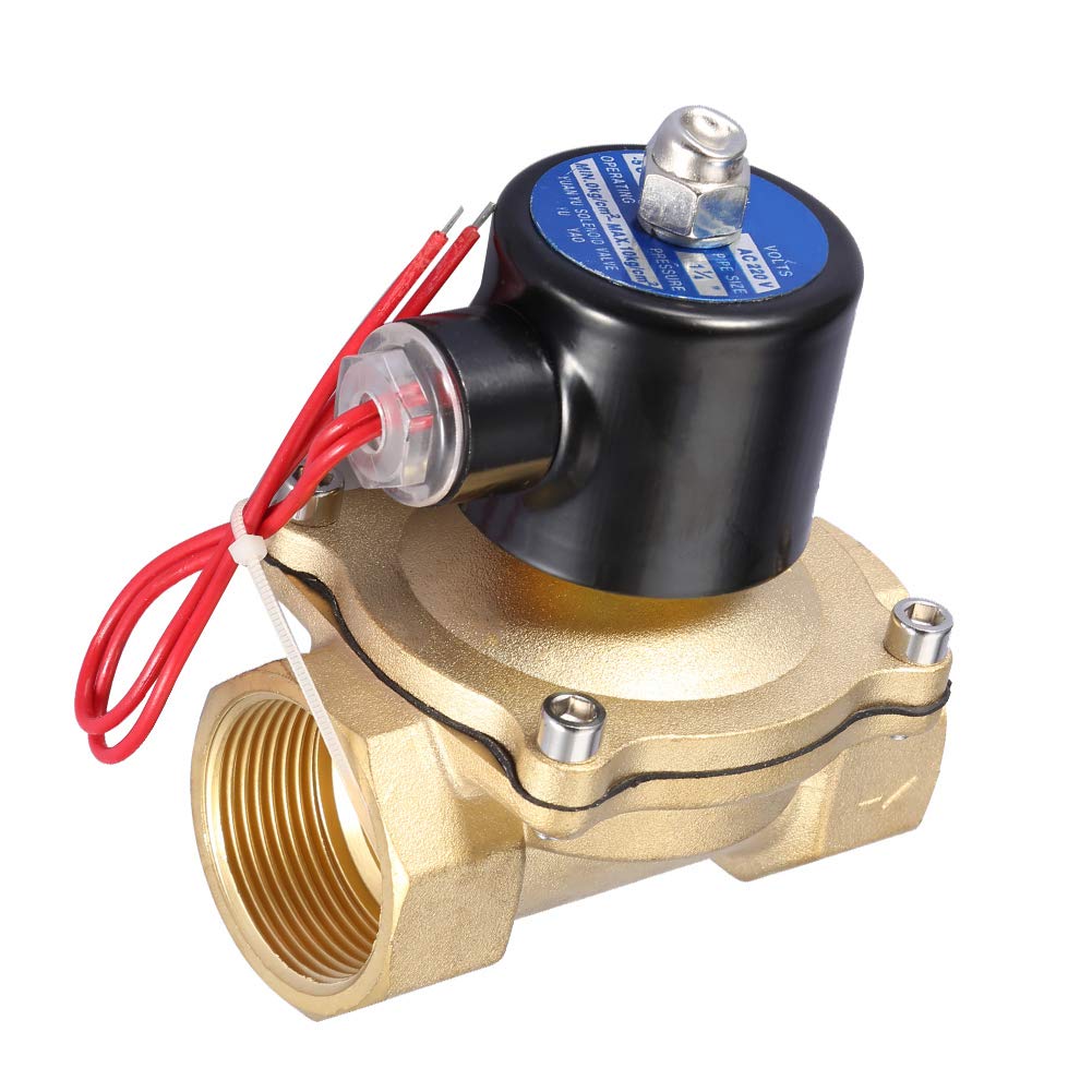 Electroválvula Electromagnética de Latón con Estructura Compacta para Sistemas Neumáticos - AC 220V 1-1/4" para Uso Industrial