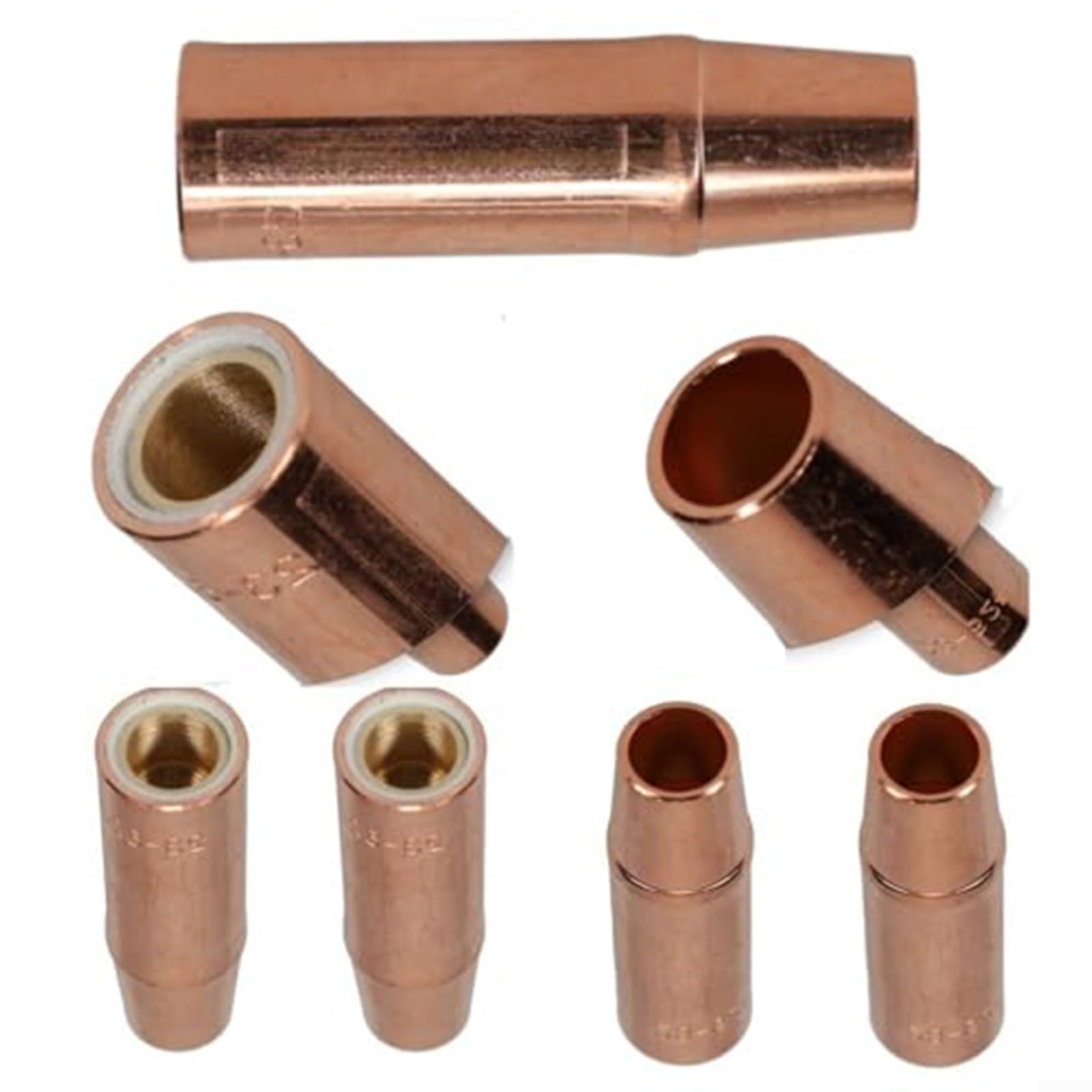 23-62 MIG ugelli di saldatura 5/8" foro ad alta conducibilità rame 5pcs per Lincoln 200 300 400