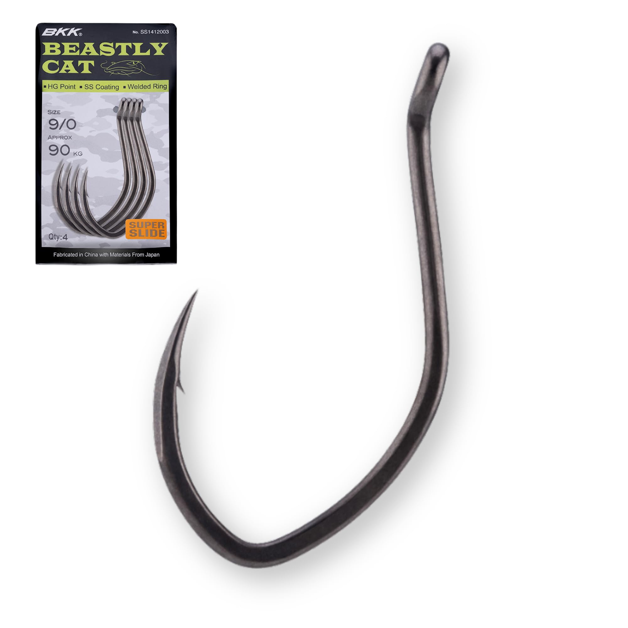 BKK BEASTLY CAT Hook | 4X | Super Slide Coating | Hand Ground Point