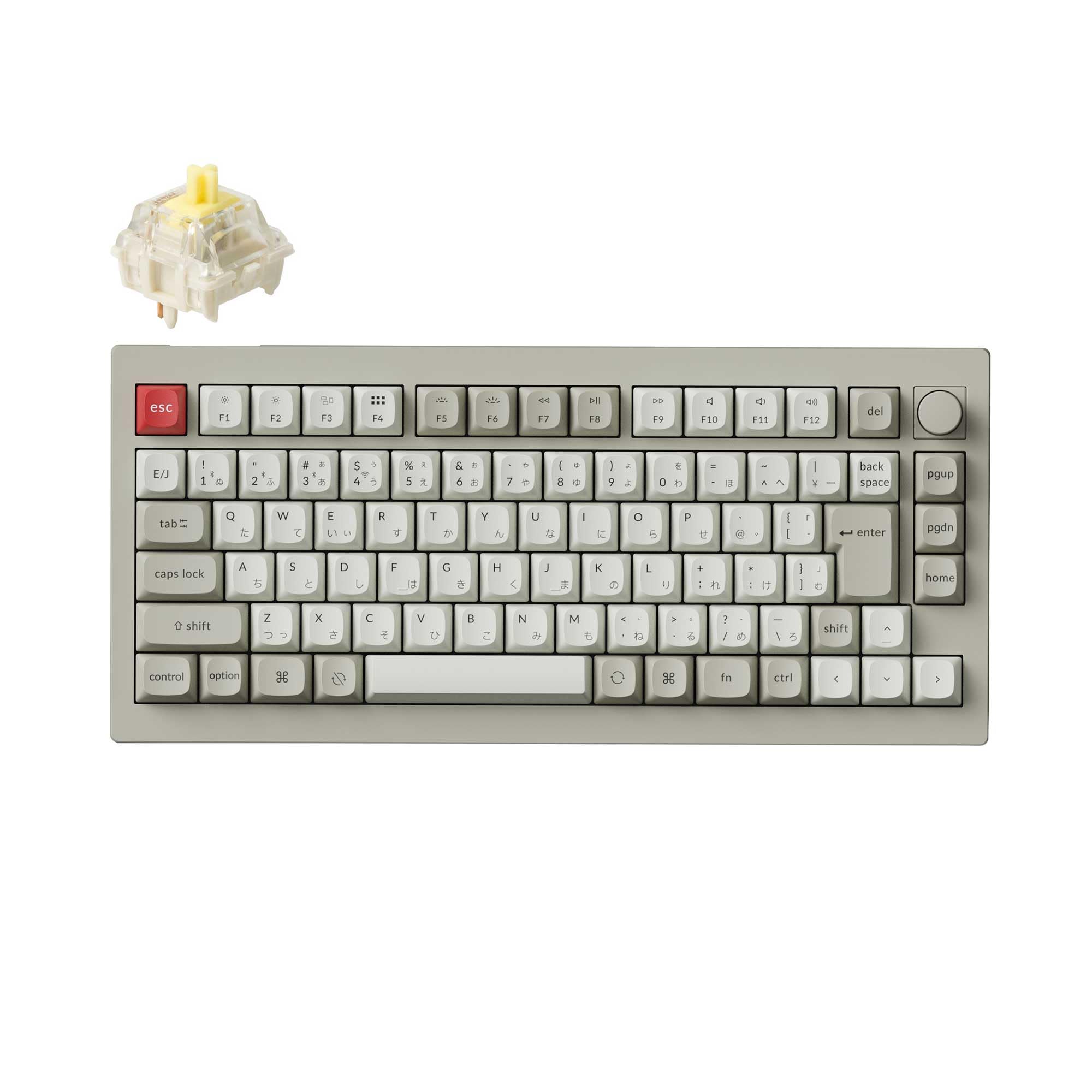 Keychron V3 MAX 日本語 レトロ メカニカルキーボード バナナ軸 Keychron V3 MAX ワイヤレス カスタムメカニカルキーボード