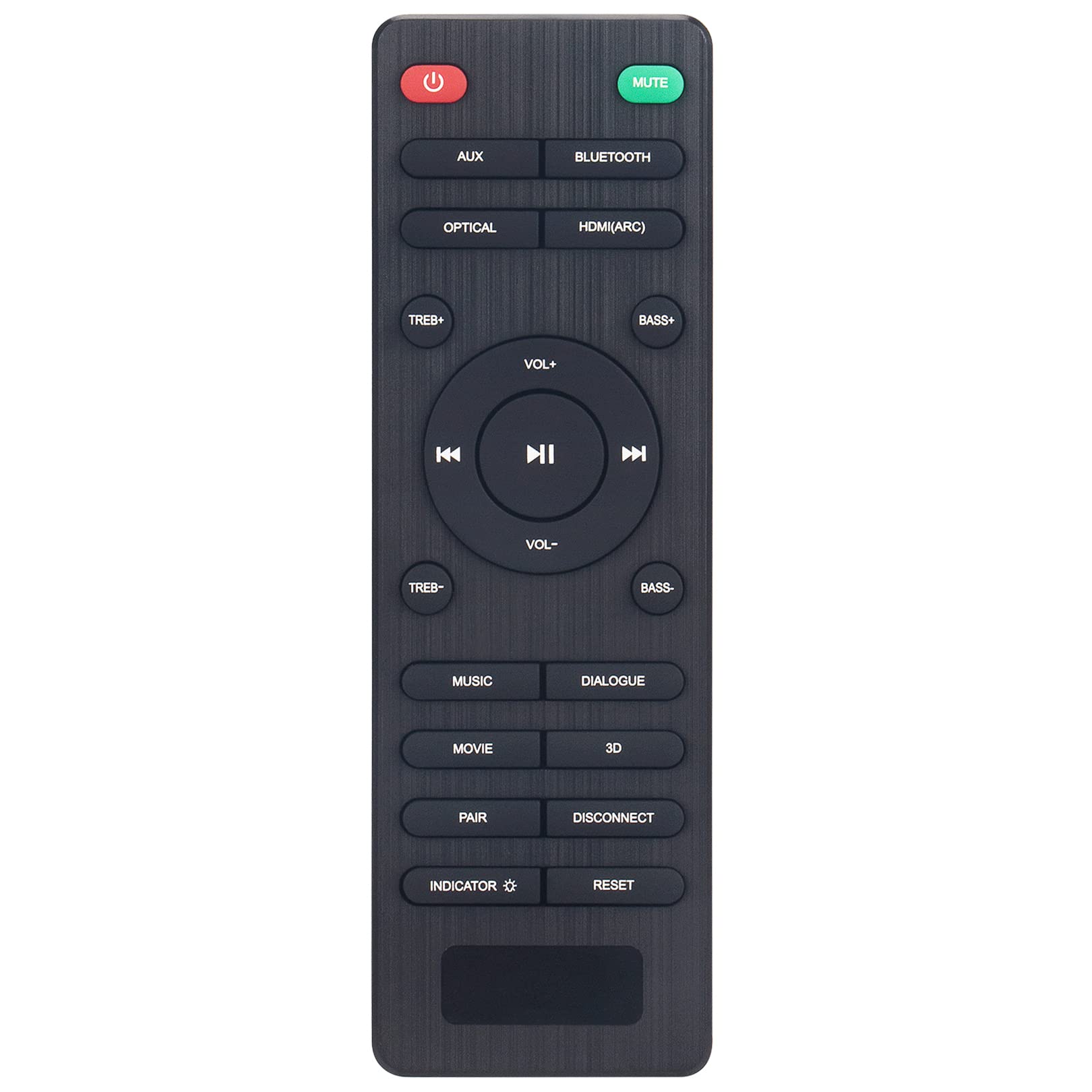 Replacement Remote Control Work for Pheanoo 2.1 CH Soundbar D5 Sound Bar System