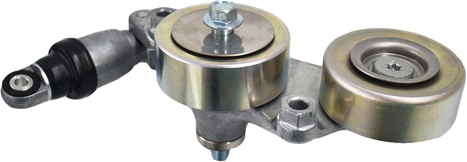 Engine Belt Tensioner Assembly with Pulleys Replacement for 2005-2010 Pilot Odyssey Accord 3.5L V6