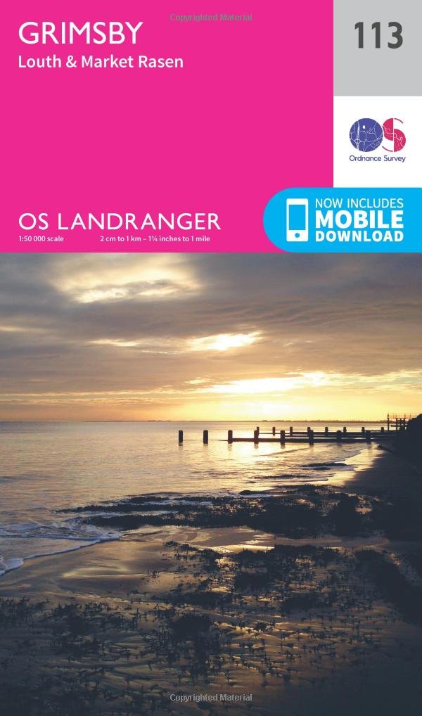 Grimsby Map  Louth  Market Rasen  Ordnance Survey  OS  by Ordnance Survey