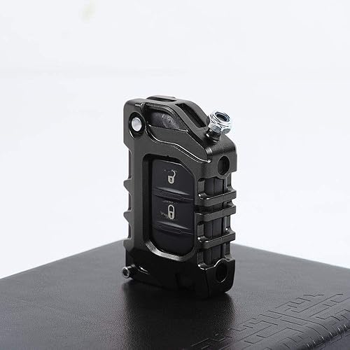 Miniatura 6 de JeCar Funda para llavero Jeep Wrangler JL JLU JT 2018-2020, color negro