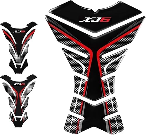 Miniatura 4 de PochY Protector de almohadilla de tanque XJ6 motocicleta etiqueta de tanque protector de calcomanías calcomanías caso para Yam & aha XJ6 SP Tankpad