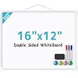 Double-Sided Dry Erase Board for Wall, 16