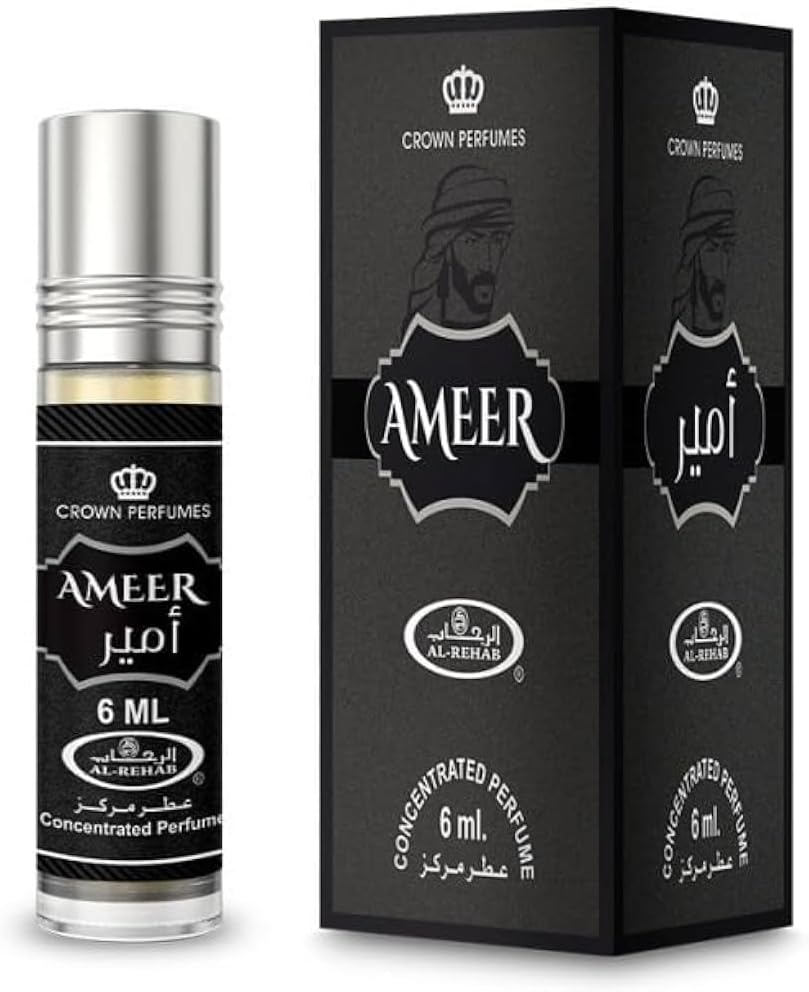 Ameer - Roll On - Essential Perfume Oil - for Man - by Al-Rehab - 6ml (0.2 Fl Oz)