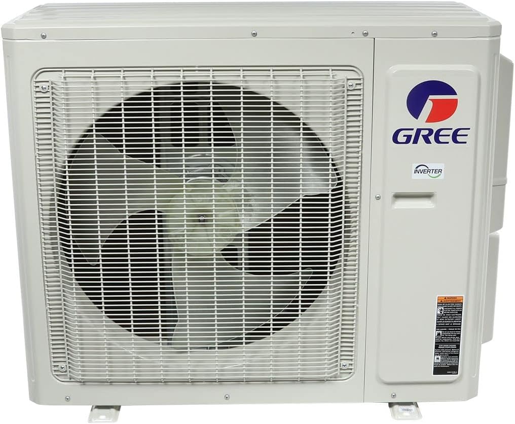 Gree R32 24,000 BTU Multi21+ Dual-Zone Ceiling Cassette Mini Split Air Conditioner Heat Pump 208/230V SEER 21 (12-12)