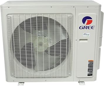 Gree 24,000 BTU Multi21+ Dual-Zone Ceiling Cassette Mini Split Air Conditioner Heat Pump 208/230V SEER 21 (18-18)