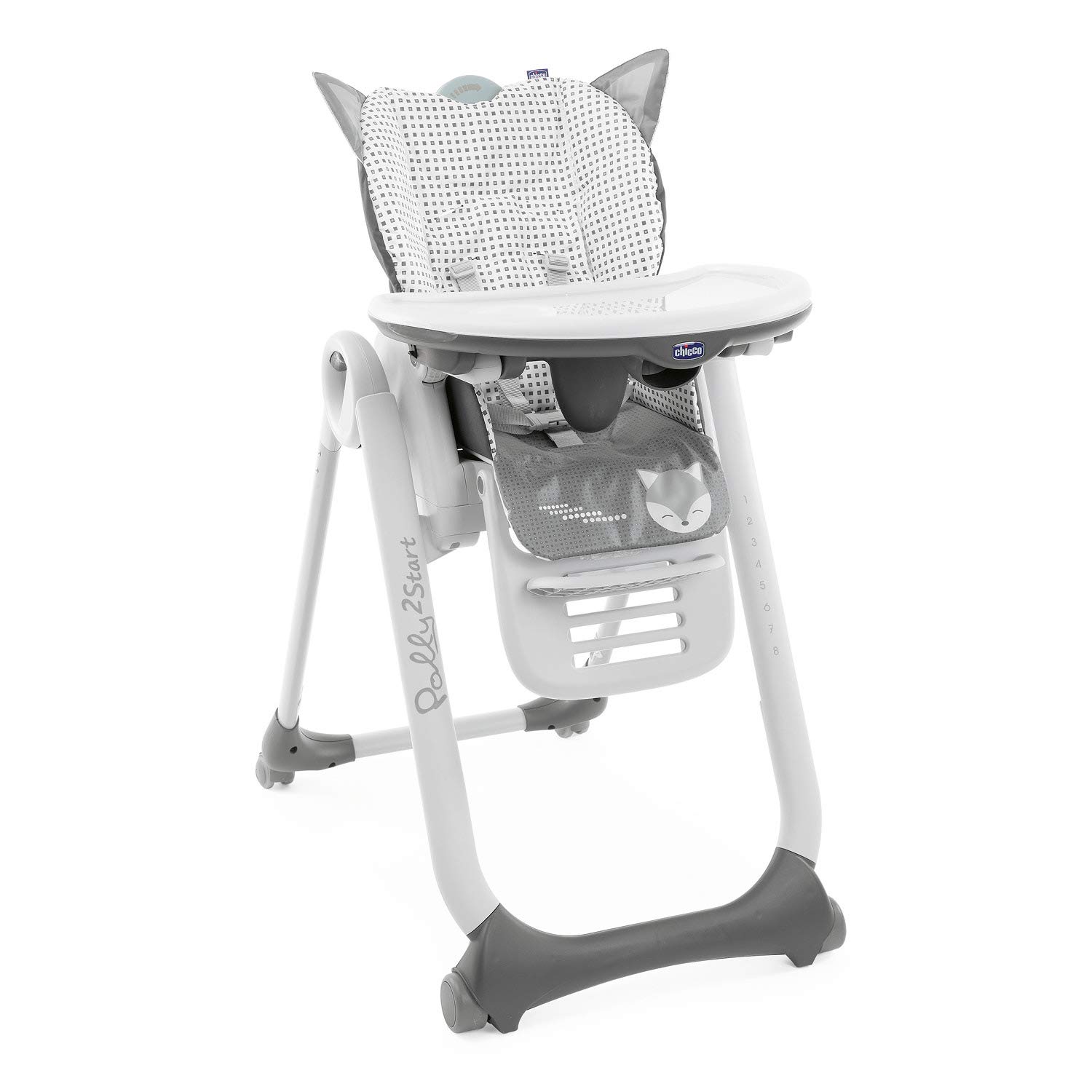 Chicco Polly2Start High Chair 0M-3Y, Foxy
