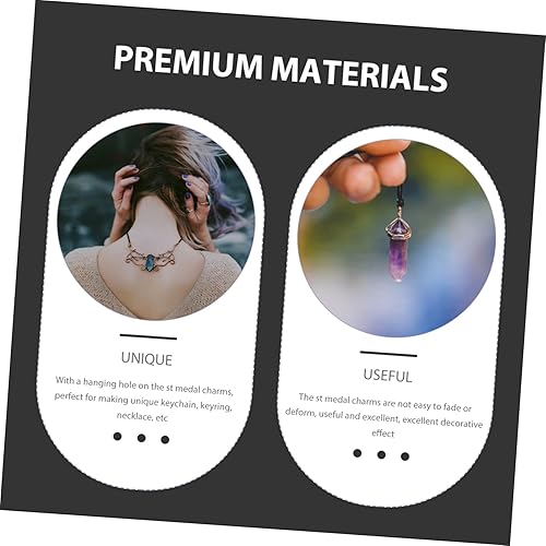 Miniatura 4 de 50 dijes de metal sagrado para hacer joyas, dijes de cruz para hacer collares, dijes para hacer joyas, dijes, colgantes, medalla de metal, aleación