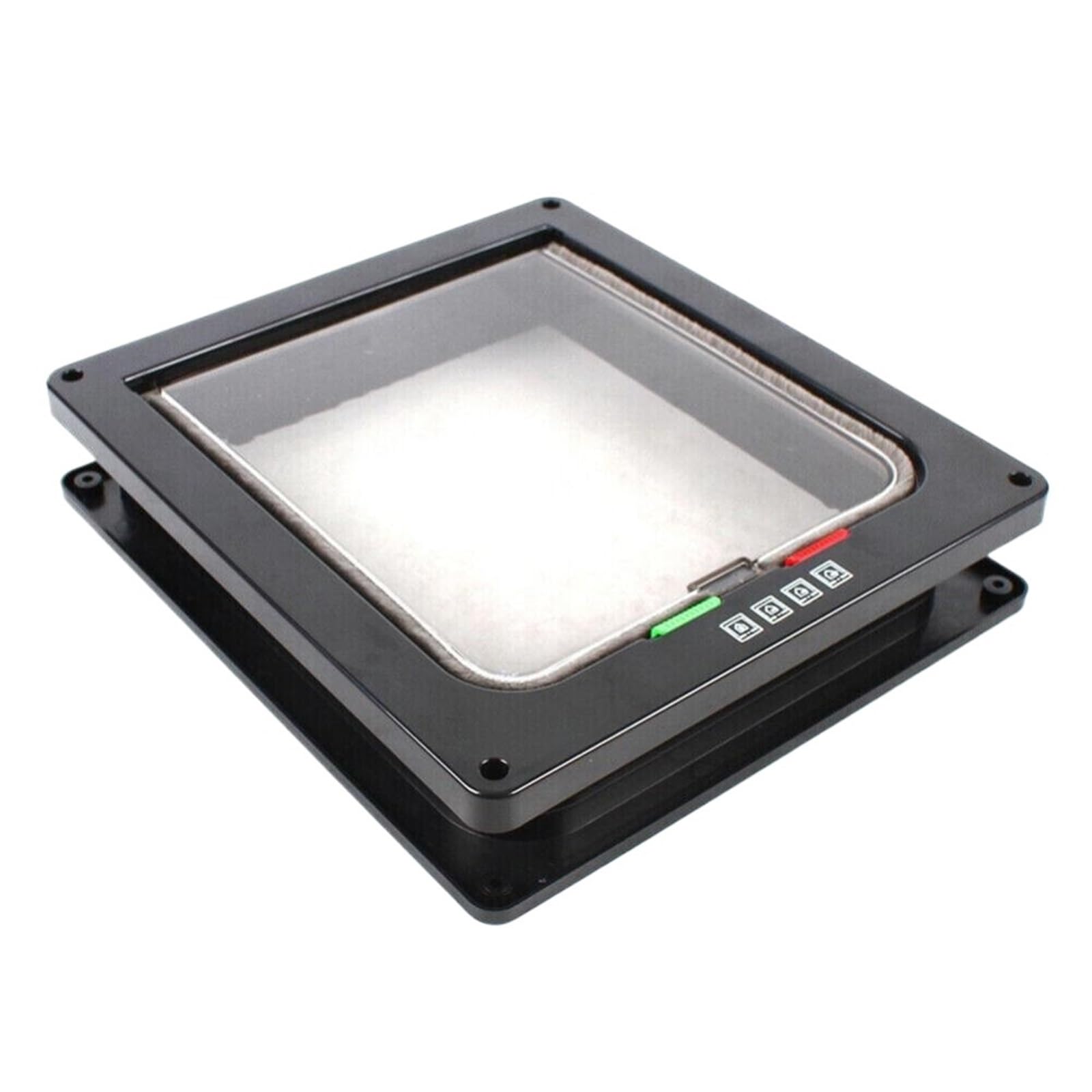 Cat Flap ABS Plastic Small Pet Gate With 4 Way Security Lock Transparent Thin Cats Door Doors And Sliding Weatherproof