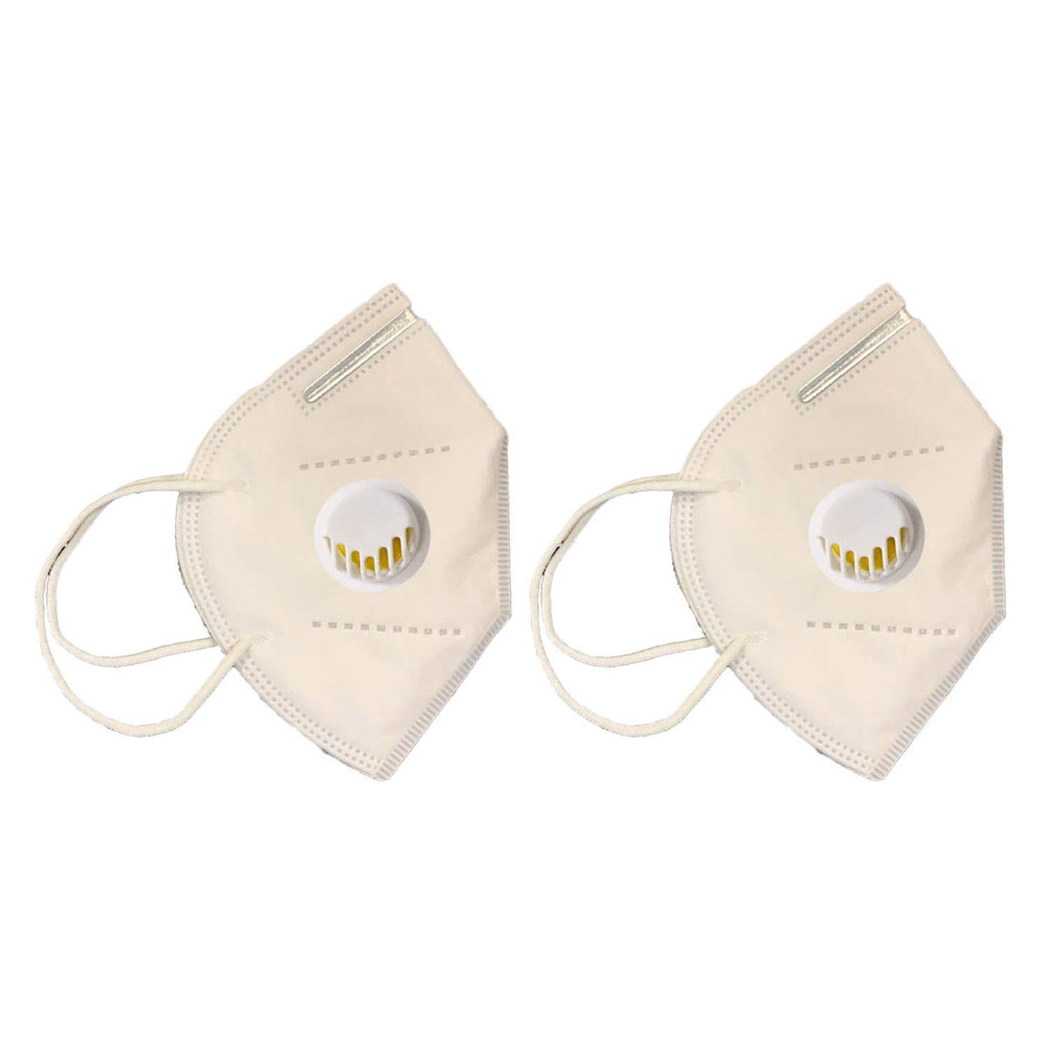 Generic Certified Reusable Antibacterial KN-95 face mask with Respirator valve set of 2 White (B089DNPPQF) Amazon Price History, Amazon Price Tracker