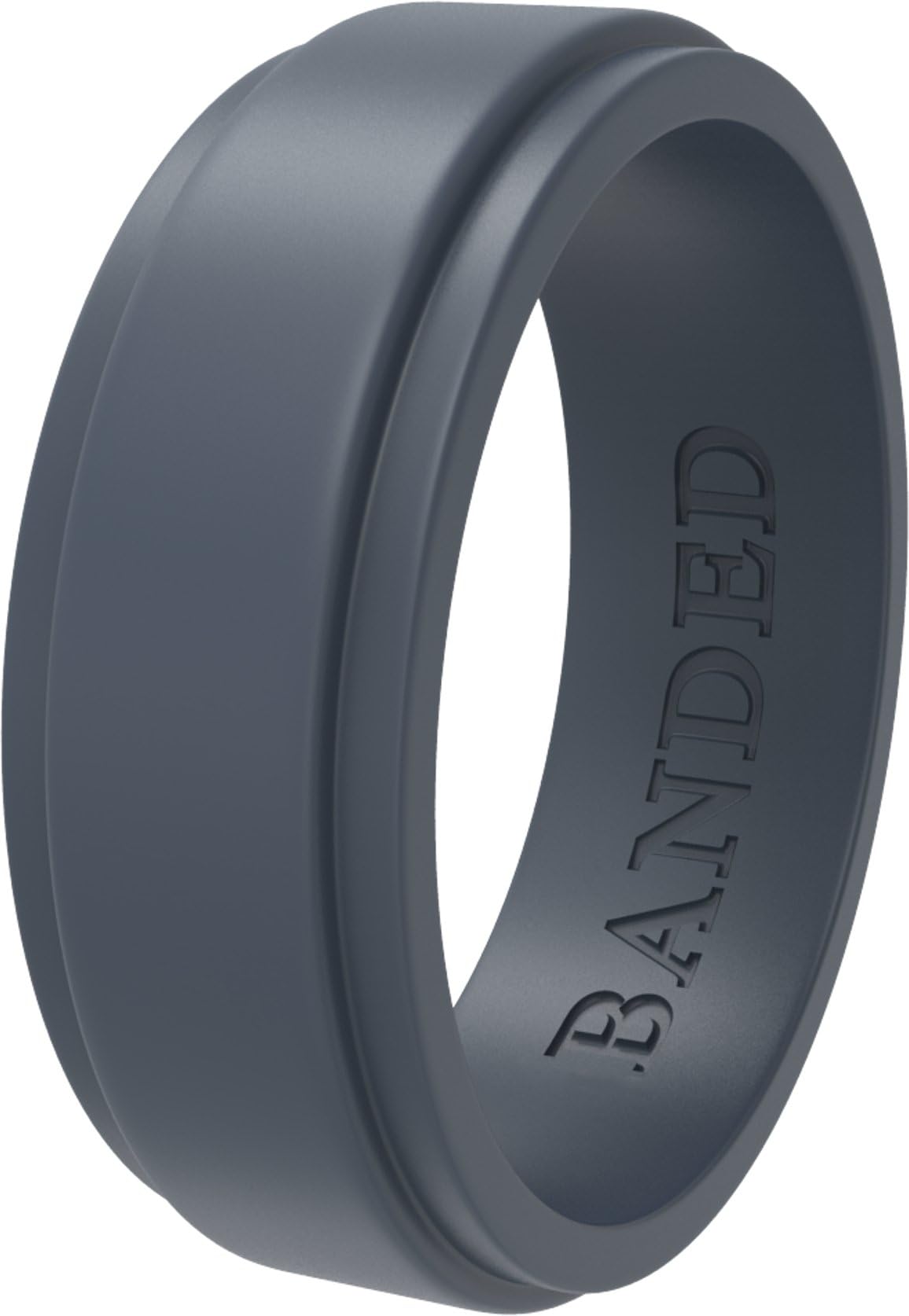 BANDED GLORY Silicone Ring Men, Silicone Wedding Rings for Men & Women - Rubber Wedding Bands Keep Fingers Safe From Extreme Conditions - Great for Active Lifestyles, Mens Wedding Band