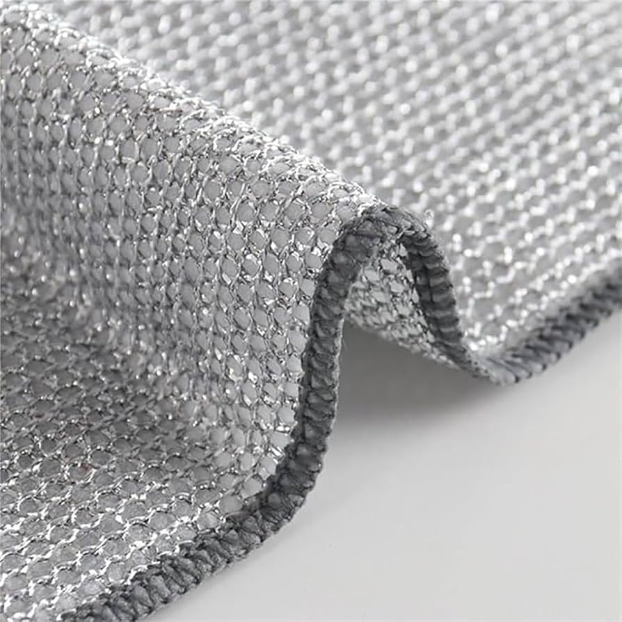 Scrub Pad, Multipurpose Wire Dishwashing Rag for Heavy-Duty & Delicate Cleaning (Pack of 8)-image-9