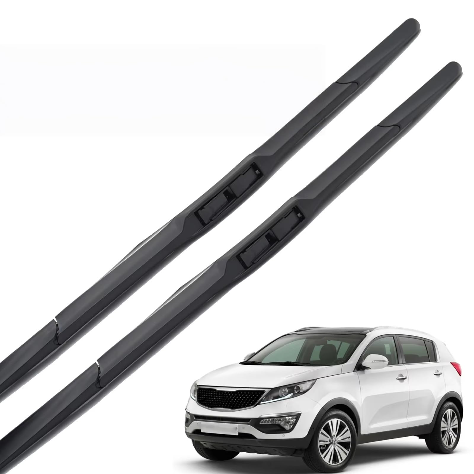 PAPEP Windscreen Wiper Blades for Kia Sportage SL 2010-2015 24"+18", Front Replacement Wipers OEM Quality Water Repellent Rubber Automotive Windshield