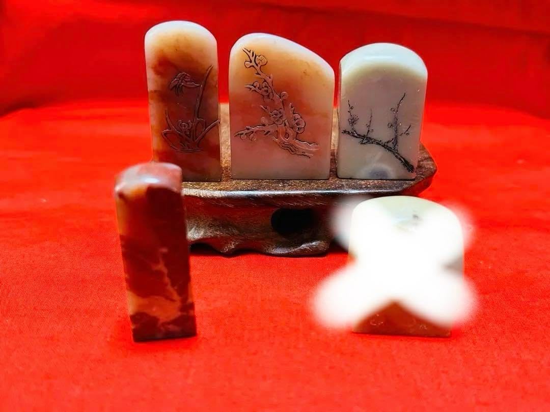 48寿山石　芙蓉　  鼎　古獣　白石　美品　印石　印材　書道　落款　雅号　箱付き Amazon.co.jp: 48寿山石 芙蓉 鼎 古獣 白石 印石 印材 書道 落款