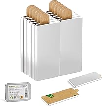 UTOMAG 12 Pièces Aimant Autocollant Puissant 40x10x1mm, Aimant plat Aimantés par Paire, Aimants Adhésifs Neodyme, Rectangular Neodymium Bar Magnets pour Tableau Blanc, Réfrigérateur, Artisanat, Photos